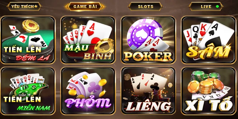 Game casino Baccarat - Poker - Blackjack